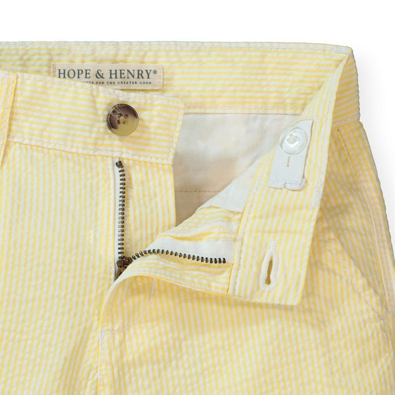 Hope & Henry Boys' Organic Cotton Seersucker Short, Kids, 6 of 9