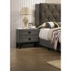 NicBex Nightstand with 2 Drawers Contemporary Bedside Table with Wood Legs for Bedroom,Living Room - 2 of 4
