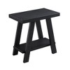Lyngins Rectangular Side Table with Splayed Legs, Under-Top Storage Shelf, Wood End Table for Living Room, Bedroom Nightstand, Small Side Table - 4 of 4
