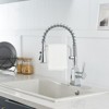 Single-Handle Pull-Down Sprayer 3 Spray High Arc Kitchen Faucet With Deck Plate - 2 of 4