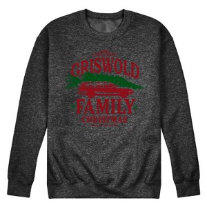 Men's - National Lampoon - Christmas Vacation Griswold Family Tree Graphic Fleece Sweatshirt - 1 of 4