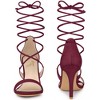 Perphy Women's Lace-Up Open Toe Stiletto High Heels Sandals - 2 of 3