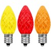 Novelty Lights C7 LED Faceted Christmas Replacement Bulbs Dimmable 25 Pack - 4 of 4