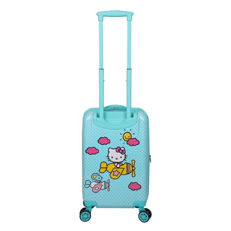 Hello Kitty Airplane 20” Kids' Carry-On Luggage With Wheels And Retractable Handle, 6 of 8