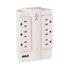 RCA 6 Outlet Swivel Surge Protector, 6 AC Outlets, 1,200 J, White - 4 of 4