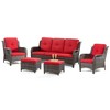 UPTIOT 7 - Person Outdoor Seating Group with Cushions - 3 of 4