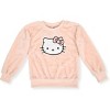 Hello Kitty Little/Big Girls’ 2-Piece Faux Fur Crew Neck Sweatshirt & Legging Set - 2 of 4