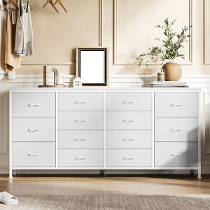 COZONY 14-Drawer Fabric TV Stand, Long Entertainment Center with Storage for Living Room Bedroom Entryway - 1 of 4