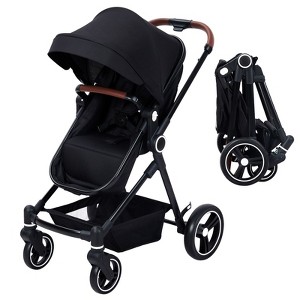 Acekool 2-in-1 Pushchair Reversible Infant Seat & Bassinet with One-Hand Fold, Recliner & Extra-Large Canopy - 1 of 4