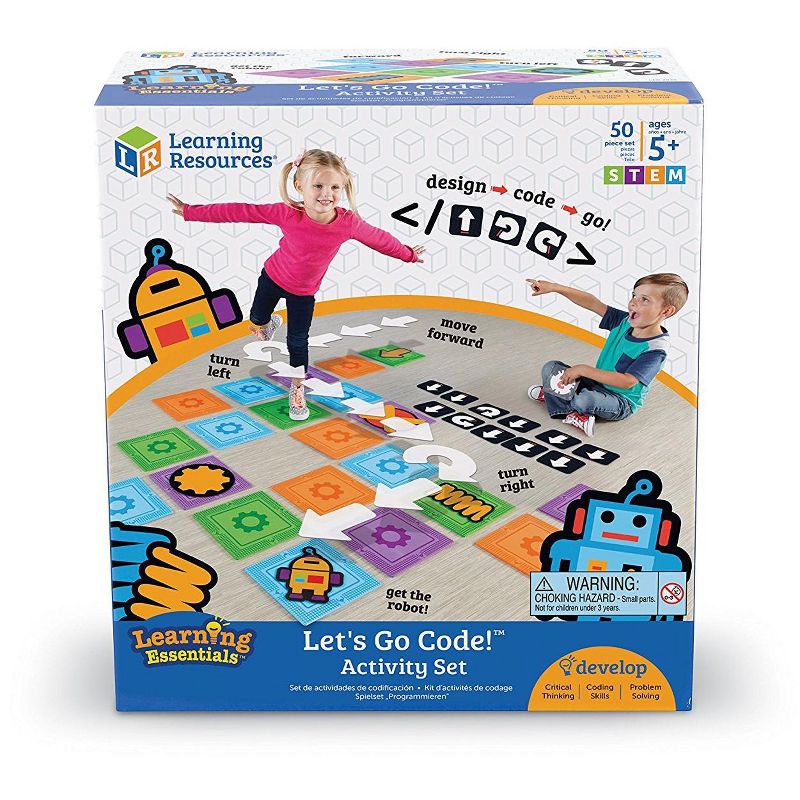 Learning Resources Let's Go Code! Activity Set, 50 Pieces, Ages 5+, 4 of 9