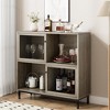 Sideboard Cabinet, Farmhouse Kitchen Buffet Storage Cabinet with Sliding Door, Industrial Coffee Bar Cabinet - 4 of 4