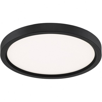 11" Black Aluminum LED Flush Mount Light