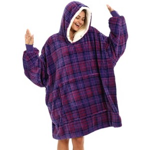 ADR Adult Wearable Blanket, Sweater Hoodie, Blanket with Sleeves for Men & Women Oversized Sweatshirt - 1 of 3