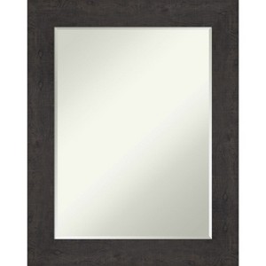 Amanti Art Rustic Plank Petite Bevel Bathroom Wall Mirror - 1 of 4