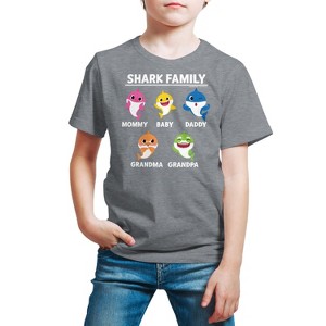 Boys' - Baby Shark - Types Of Sharks Short Sleeve Graphic T-Shirt - 1 of 4