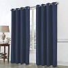 RT Designer Collection Cassi Shimmer Jacquard Grommet Curtain Panel 54" x 90" Navy Blue - 2 of 4