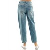 Women's Elastic Waist Ankle High Rise Denim - Blue Age - 2 of 3