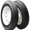 2PCS 5.30-12 Tire, 5.30x12 Lawn Mower & Tractor Turf Tire, 530 12 with Rim 4 Lug On 4", Load Capacity 1050 LBS - 2 of 4