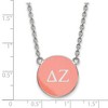 Black Bow Jewelry Sterling Silver Delta Zeta Greek Life Necklace 18 Inch - 2 of 4