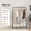 VEVOR Clothes Rack, Heavy Duty Clothing Garment Rack with Hanging Rod and Bottom Storage Area, Clothing Rack for Bedroom Guest Room - 3 of 4