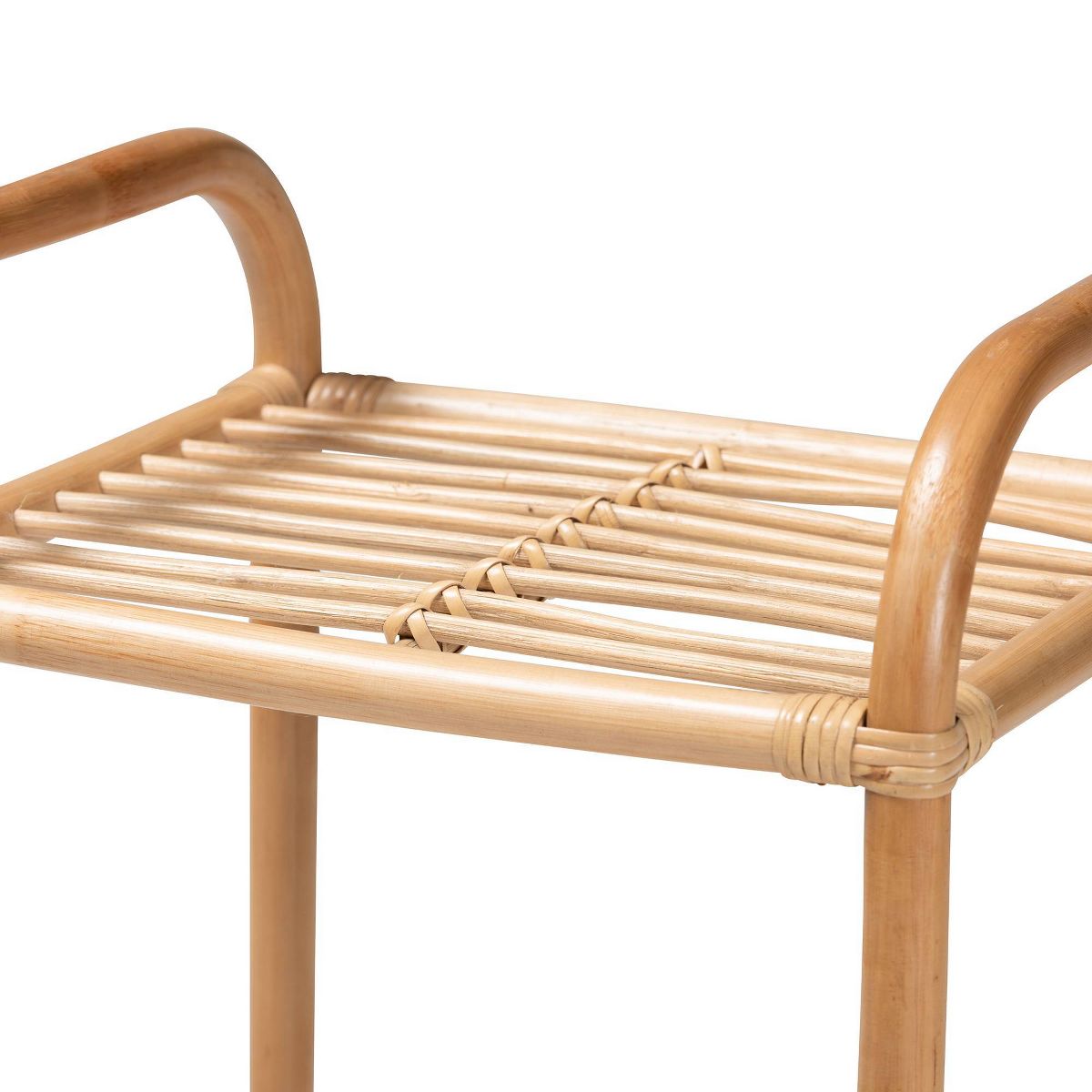 31.5" Barras Rattan 3 Tier Display Shelf Natural/Brown - bali & pari: Made in Indonesia, No Assembly Required - thumbnail 4