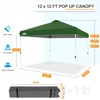 EAGLE PEAK Pop Up Canopy Tent with Wheeled Carry Bag, 12x12 ft, 144sqft of Shade - 3 of 4
