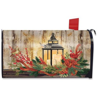 Briarwood Lane Mailbox Cover  - Standard Size - Holiday Lantern Christmas For Christmas Mailbox Cover