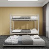 Racxily Bunk Bed, Heavy-duty Sturdy Metal Twin over Twin Bunk Bed, Noise Reduced, Safety Guardrail,No Box Spring Needed - 2 of 4