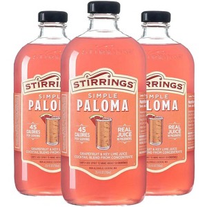 Stirrings Simple Paloma Cocktail Mix 750ml Bottles - Real Juice No Preservatives - 45 Calories - Drink Mixer - 1 of 4