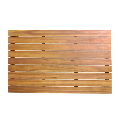 Teak Acacia Wood Outdoor Coffee Table with Slat Top