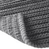 100% Cotton Chenille Chain Stitch Area Rug - Soft Plush Living Room Carpet - 2 of 4
