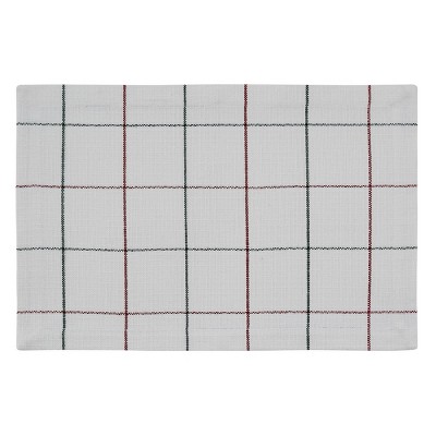 Split P Christmas Windowpane Placemat Set - White