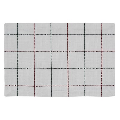 Split P Christmas Windowpane Placemat Set - White