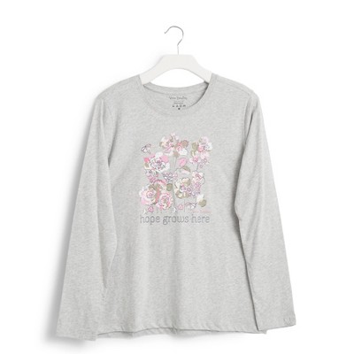 Vera Bradley Women's Outlet Cotton Long-Sleeved Graphic T-Shirt