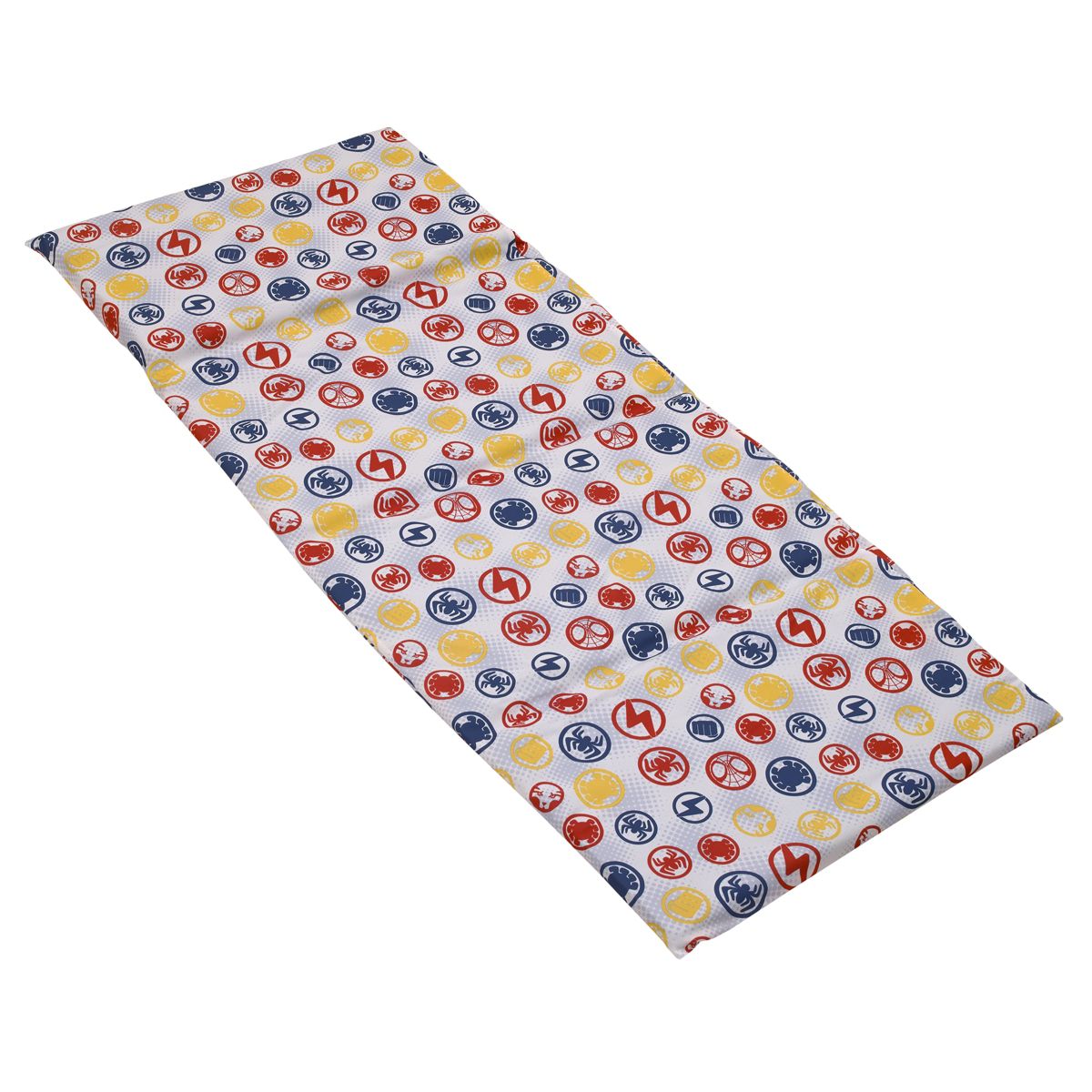 NoJo Marvel Spidey and His Amazing Friends Blue, Red, Yellow, and Green, Team Up Preschool Nap Pad Sheet
