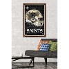 Trends International NFL New Orleans Saints - Neon Helmet 23 Framed Wall Poster Prints - 2 of 4