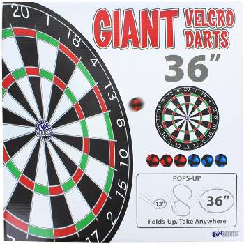 UT Brands Giant 36 Inch Velcro Dartboard with 6 Balls