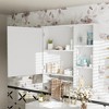 Wall Mounted Medicine Cabinets with Large Mirror Door and Adjustable Shelves - 2 of 4