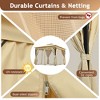 YOOCOZZ  10x10 Patio Gazebo Tent with Double Roofs - Beige - 4 of 4