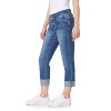 WallFlower Women's Luscious Curvy 23.5" Crop Mid-Rise Bling Insta Stretch Juniors (Available in Plus Size) - 3 of 4