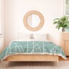 2pc Twin/Twin Extra Long Minimal Architecture Polyester Duvet & Sham Set Green - Deny Designs - 2 of 3