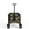 Foldable Extended Steel Wagon Carts With All-Terrain Wheels,Outdoor Utility Wagon For Camping Shopping Sports Fishing -The Pop Home - 2 of 4
