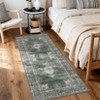 COZONY Floral Vintage Area Rug, Machine Washable Non-Slip Floor Mat for Living Room and Bedroom - 2 of 4