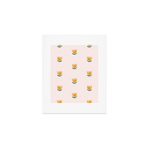 Deny Designs Maritza Lisa Abstract Yellow Tulip Pink Framed Wall Art Print - 1 of 4