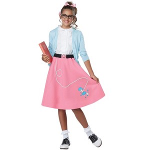 California Costumes 50's Pink Poodle Skirt Girls' Costume - 1 of 1