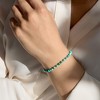 Ross-Simons 4-4.5mm Turquoise Bead Bracelet in 10kt Yellow Gold - 3 of 4