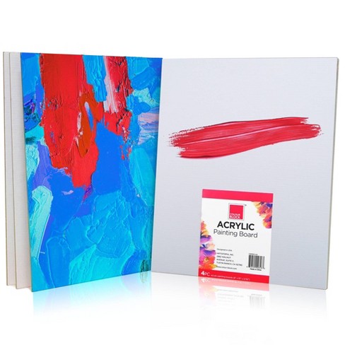 Colour Block Acrylic Paint Board Set - 4pc