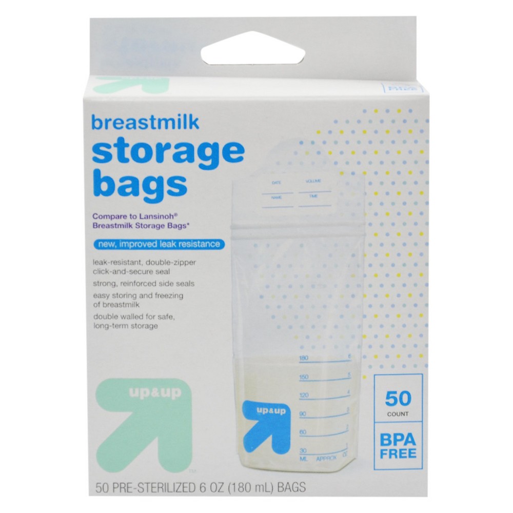 Milk Storage Bags - 50ct - Up&Up, Clear