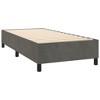vidaXL Velvet Upholstered Box Spring Twin XL Bed Frame - Dark Gray - Plywood and Engineered Wood Construction - 3 of 4