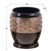 Creative Scents Dublin Waste Basket - Brown - 4 of 4